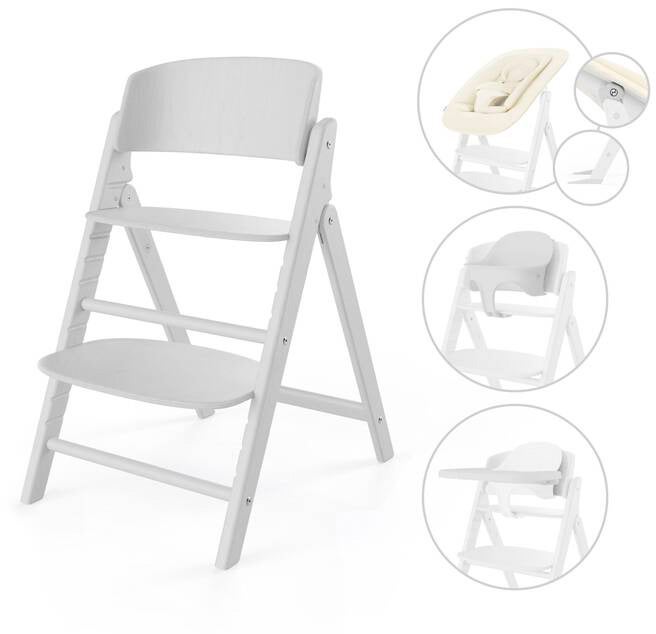 Cybex Click &  Fold Hochstuhl 4-in-1, All White von Cybex