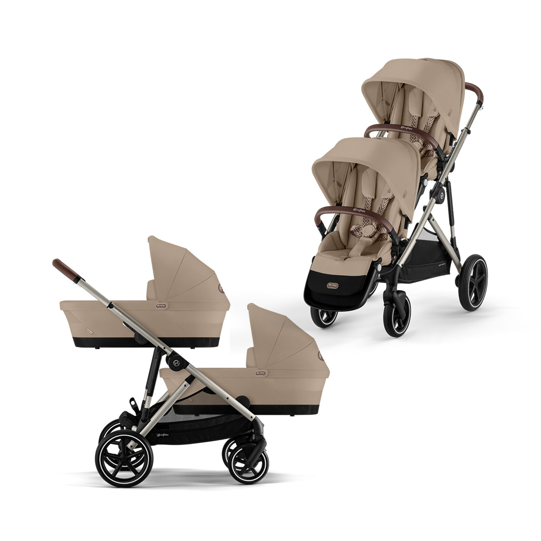 Cybex Gazelle S Twin Stroller - Taupe Frame von Cybex