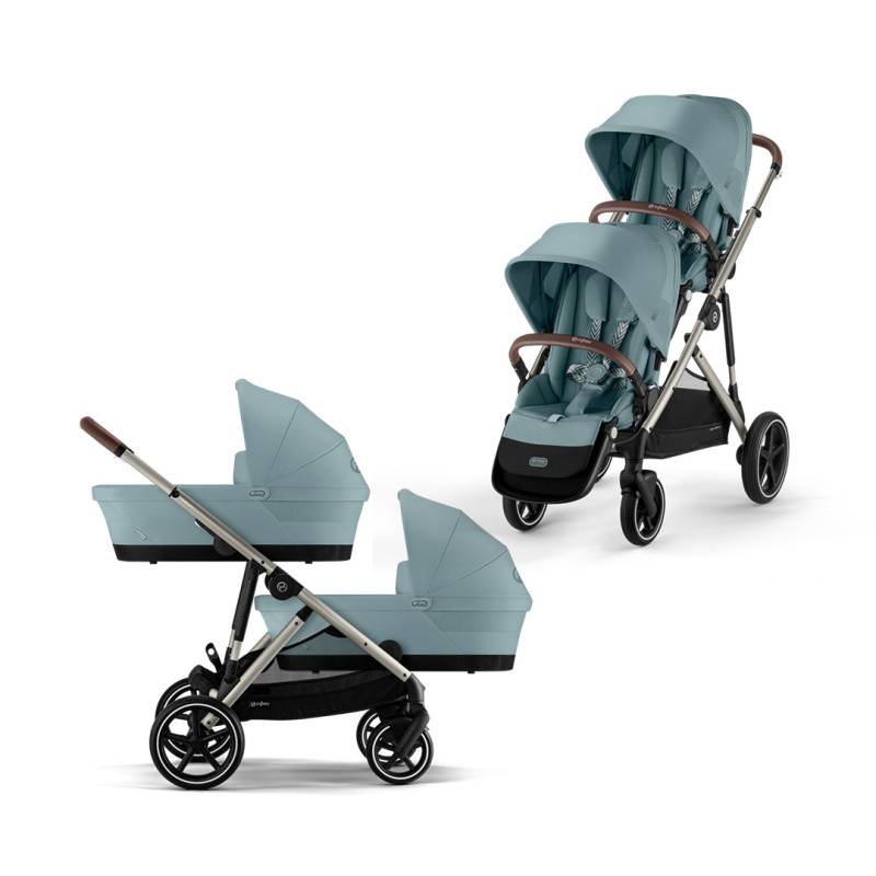 Cybex Gazelle S Twin Stroller - Taupe Frame von Cybex