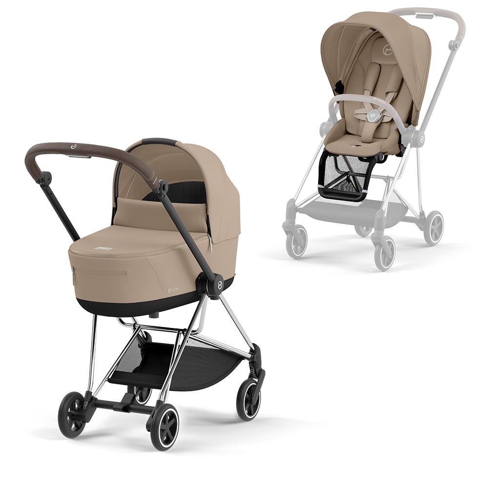 Cybex Mios 4 Stroller Complete - Chrome Brown Frame von Cybex