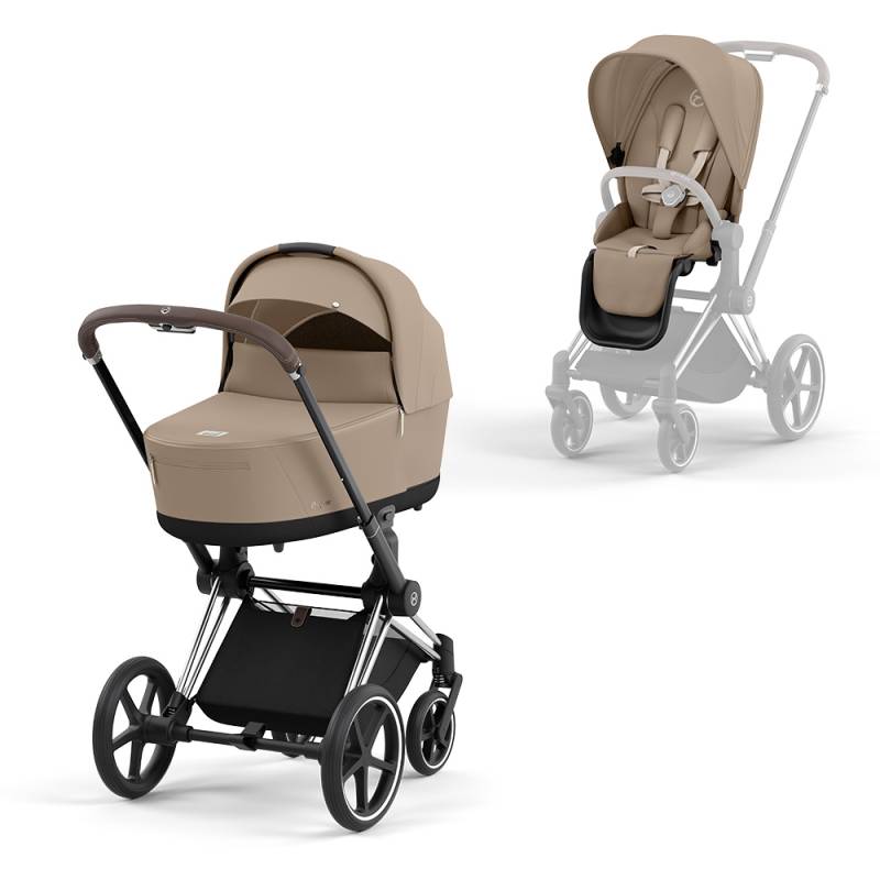 Cybex Priam 4 Stroller Complete - Chrome Brown Frame von Cybex