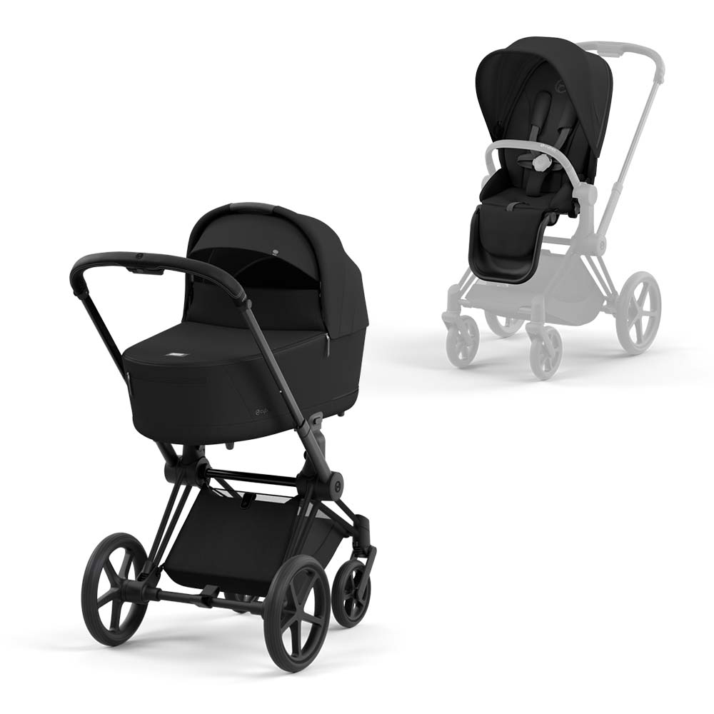 Cybex Priam 4 Stroller Complete - Matt Black Frame von Cybex