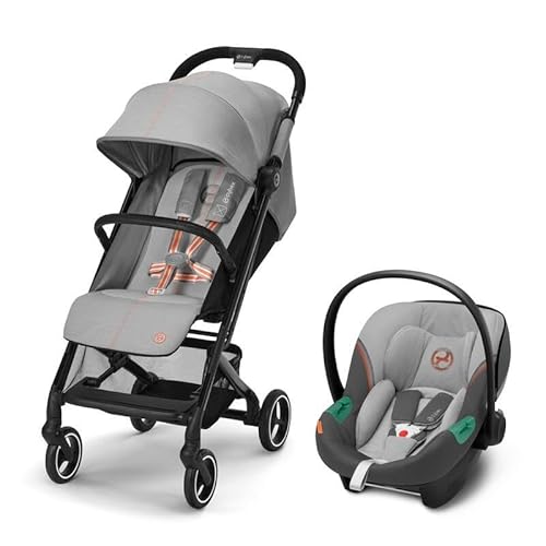 Poussette ultra compacte Beezy incl Coque Auto Siège auto Aton S2 i-SIZE - Lava Grey von Cybex