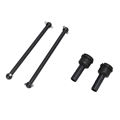 Cyllde 2PCS RC Hinterradantriebswelle Stahl Dogbone RC Autozubehör Für 6S - Rostfrei 99mm Länge, Ersatzteile Für Verbesserte Leistung(Schwarz) von Cyllde