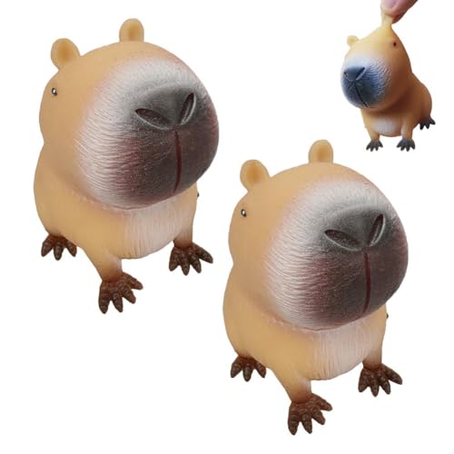 Cymwer Anti Stress Spielzeug, Capybara Quetschspielzeug Fidget Toys, Kapybara-Kugelfisch Anti Stress Stressbälle, Squeeze Ball Anti Stress Squeeze Spielzeug für Erwachsene und Kinder von Cymwer