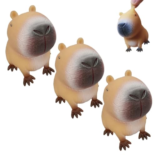 Cymwer Anti Stress Spielzeug, Capybara Quetschspielzeug Fidget Toys, Kapybara-Kugelfisch Anti Stress Stressbälle, Squeeze Ball Anti Stress Squeeze Spielzeug für Erwachsene und Kinder von Cymwer