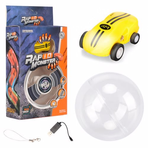 Cymwer Flashspin Mini Racer, Rapid Rc Stunt Car, Mini Racer mit Licht Rapid Stunt Car 360-Grad-Drehung Pocket Micro Racing Cars Geschenke for Kinder Jungen Mädchen von Cymwer