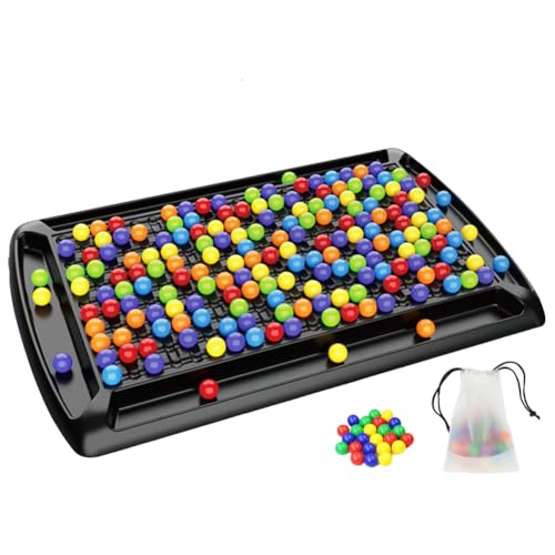 Cymwer Intellektuelles Schachspiel, Regenbogenball-Eliminierungs-Brettspiel, Puzzle-Magie-Schachbrett, pädagogisches interaktives passendes Spielspielzeug für Kinder und Erwachsene von Cymwer