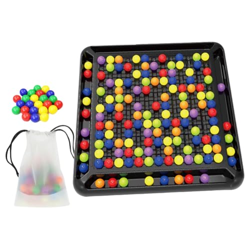 Cymwer Intellektuelles Schachspiel, Regenbogenball-Eliminierungs-Brettspiel, Puzzle-Magie-Schachbrett, pädagogisches interaktives passendes Spielspielzeug für Kinder und Erwachsene von Cymwer