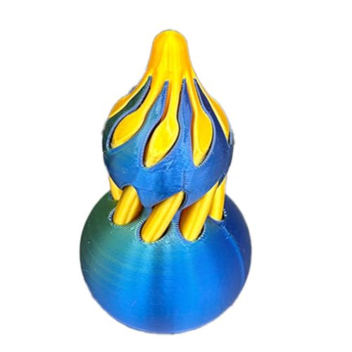 Cymwer Kürbis Spirale Kegel Fidget Spielzeug, 3D gedruckt Spirale Kürbis Spielzeug, Kürbis Impossible Cone, Executive Desk Toy Angst Stress Relief Spielzeug Erwachsene Kinder von Cymwer