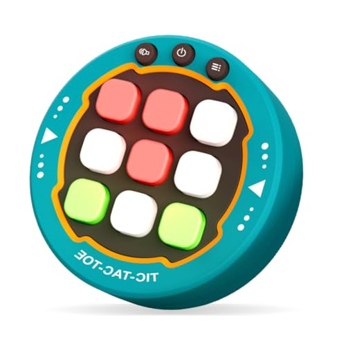 Cymwer Tic Tac Toe Bolt-Spiel, elektronisches Tic-Tac Toe-Spiel, Handheld-Puzzlespielkonsole, Noughts and Crosses-Spiel, tragbare Reisespiele, Fidget-Spielzeug für Kinder und Erwachsene von Cymwer