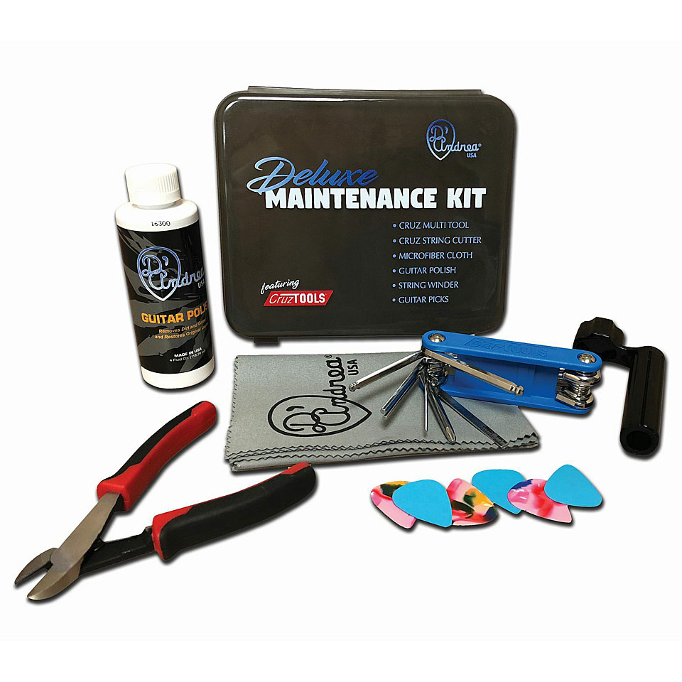 D&#39;Andrea Guitar Maintenance Kit Deluxe DMK-1 Werkzeug Gitarre/Bass von D&#39;Andrea