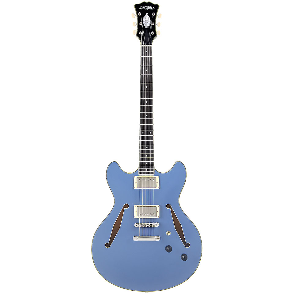 D&#39;Angelico Excel DC Tour Collection Slate Blue E-Gitarre von D&#39;Angelico