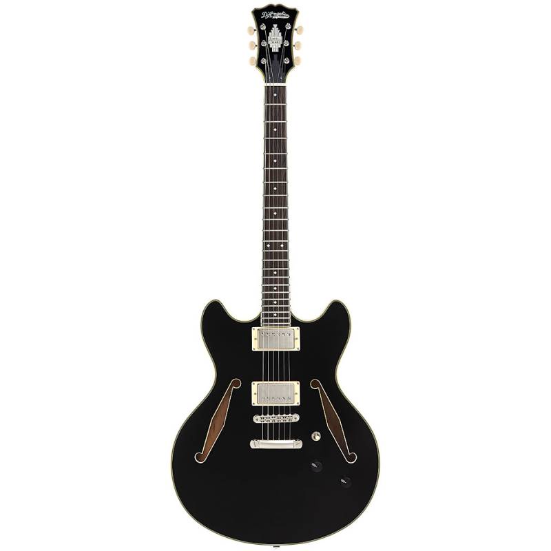 D&#39;Angelico Excel DC Tour Collection Solid Black E-Gitarre von D&#39;Angelico