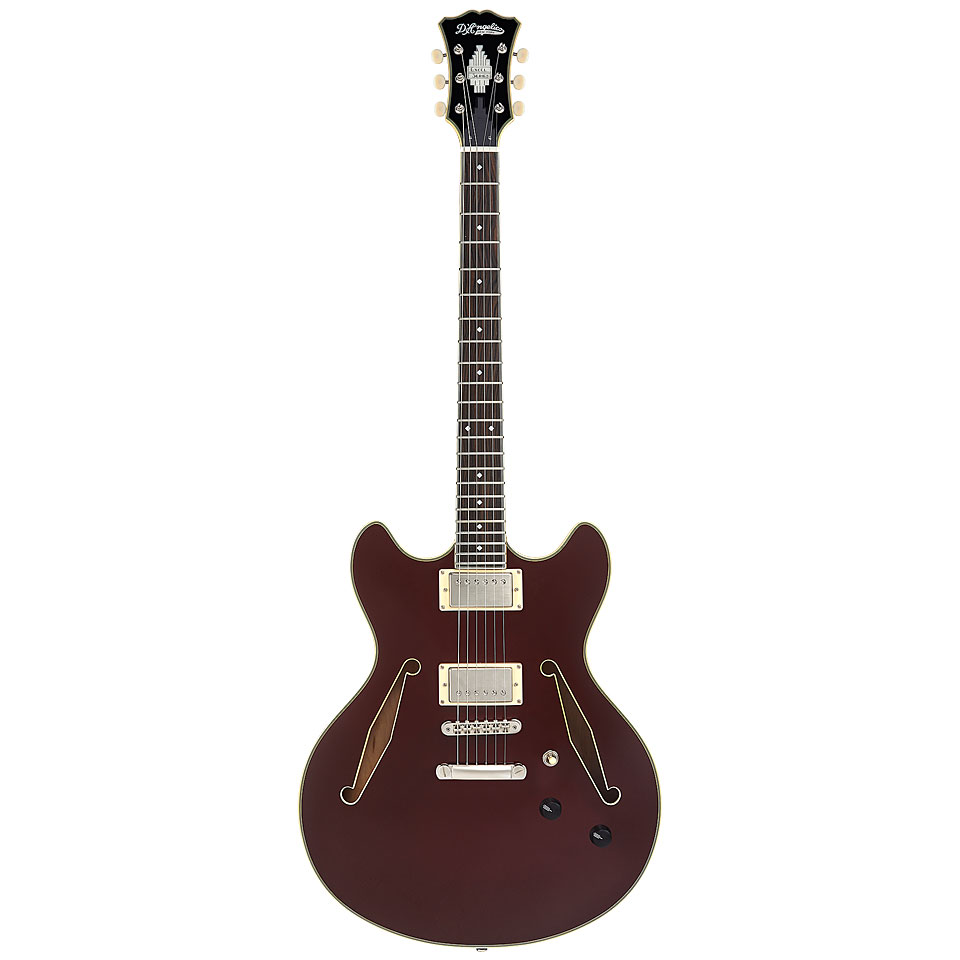 D&#39;Angelico Excel DC Tour Collection Solid Wine E-Gitarre von D&#39;Angelico