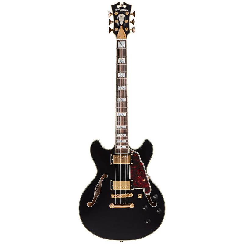 D&#39;Angelico Excel Mini DC Black E-Gitarre von D&#39;Angelico