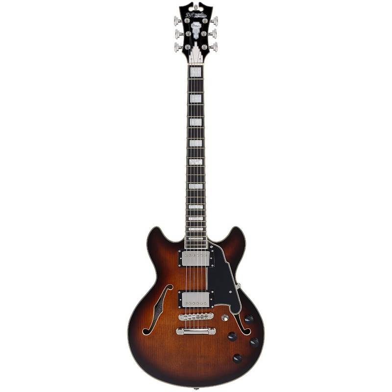 D&#39;Angelico Premier Mini DC Brown Burst E-Gitarre von D&#39;Angelico