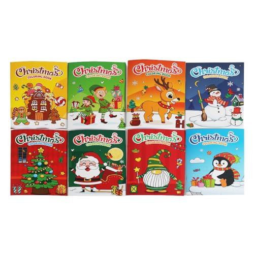 D-FantiX Weihnachts-Malbuch für Kinder, Weihnachtsgeschenke, 48 Stück von D-FantiX