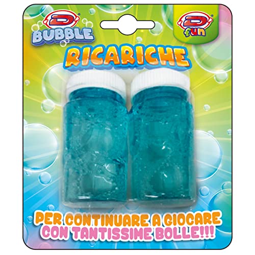 D-KIDZ DIP76503 2 Nachfüllflaschen Bubble Game Refill, blau von D-KIDZ