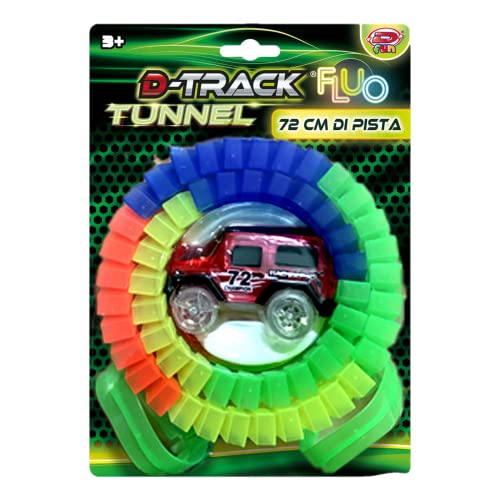 D-KIDZ DIP76599 D-Truck Dynit Kids D-Track Fluo Tunnel, Mehrfarbig von D-KIDZ