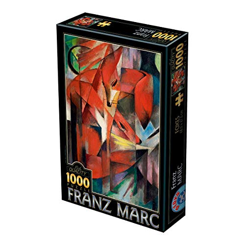 D-TOYS 1 Puzzle 1000 Pieces Franz Marc Foxes, Multicolour von D-Toys