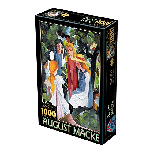 D-TOYS 1 Puzzle 1000 pcs August Macke Four Girls, Multicolor von D-Toys