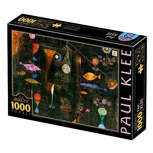 D-TOYS 5947502877424 Puzzle 1000 pcs Paul KLEE Fish Magic, farbenfreudig von D-Toys