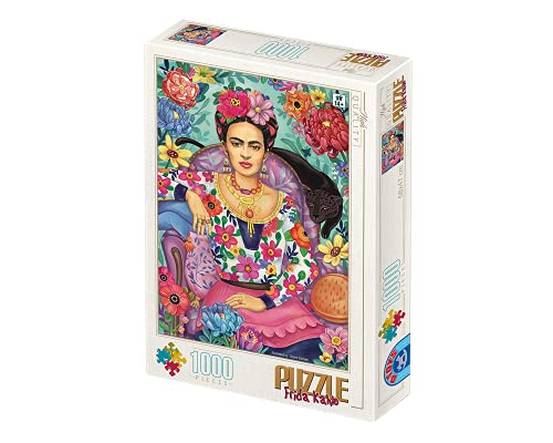 D-TOYS 5947502877592 Puzzle 1000 pcs GROOS ZSELYKE Frida Khalo, farbenfreudig von D-Toys