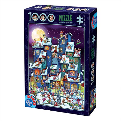 D-TOYS Puzzle Cartoon - Santa Claus Party, 1000 Stück von D-Toys