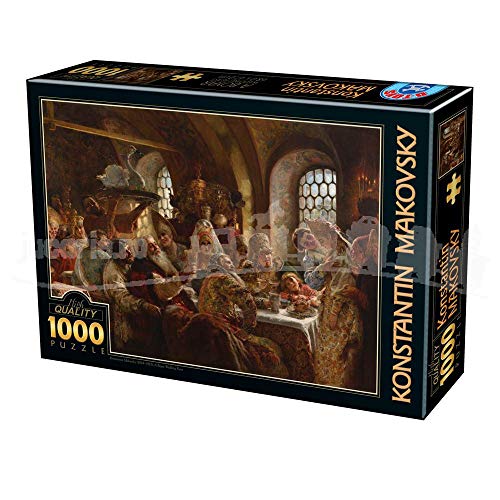 D-Toys Puzzle 1000 pcs Konstantin Makovsky A Boyar Wedding Feast von D-Toys