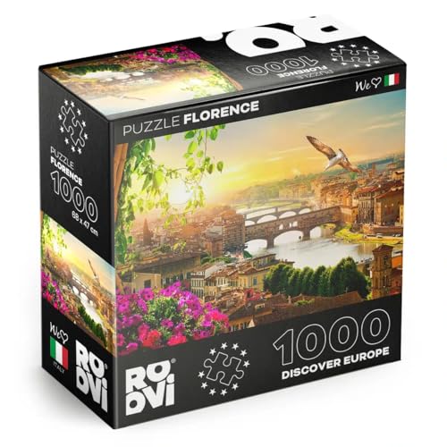 Roovi Puzzle Discover Europe - Florenz, Italien 1000 Teile von D-Toys