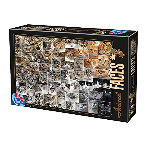 Unbekannt 75260-AF02 D-Toys Puzzle 1000 Teile-Collage-Katzen, Multicolor von D-Toys