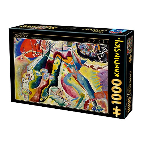 Unbekannt KA02 Puzzle 1000 Teile - Kandinsky Vassily: Painting with Red Spot von D-Toys