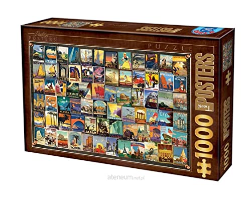 Unbekannt VC02 Puzzle 1000 Teile - Vintage Collage - Travel von D-Toys