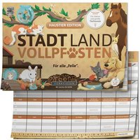 Denkriesen - Stadt Land Vollpfosten® - Haustier Edition - 'für Alle 'felle'.' - A4 von D&R Denkriesen GmbH