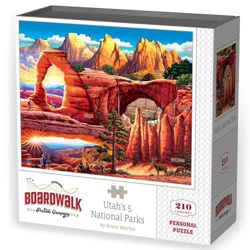 Utah's 5 National Parks by Boardwalk - Persönliches Puzzle - 210 Teile von D·O·W·D·L·E