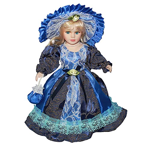 DABAIXIONG 11. Für 81 Porzellan Victorian Für Puppenmädchen Stehende Figuren Mit Holzständer Schöne Kleidung Für Für Kid Adul von DABAIXIONG