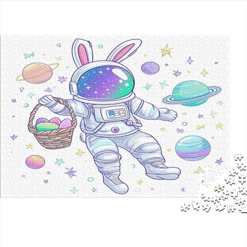 Astronaut Puzzle 1000 Teile, Erwachsene, Klassische Puzzle, Impossible Puzzle,GesKükenlichkeitsspiel Für Die Ganze Familie Erwachsenenpuzzle Ab 14 Jahren Puzzel 1000pcs (75x50cm) von DABDOKASR