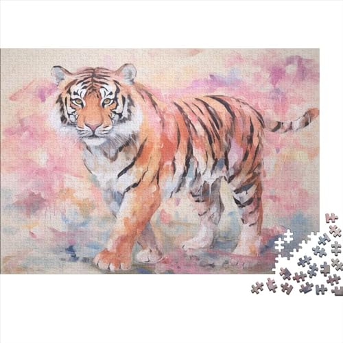 Tiger Puzzle 1000 Teile, Erwachsene, Klassische Puzzle, Impossible Puzzle,GesKükenlichkeitsspiel Für Die Ganze Familie Erwachsenenpuzzle Ab 14 Jahren Puzzel 1000pcs (75x50cm) von DABDOKASR