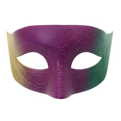 DACONGMING Venezianische Maske Damen Exquisite Dekoration Mode Pailletten Maskerade Party Komödie Kostüme Zubehör Maskenball Venezianische Maske (Dark Green-C, One Size) von DACONGMING