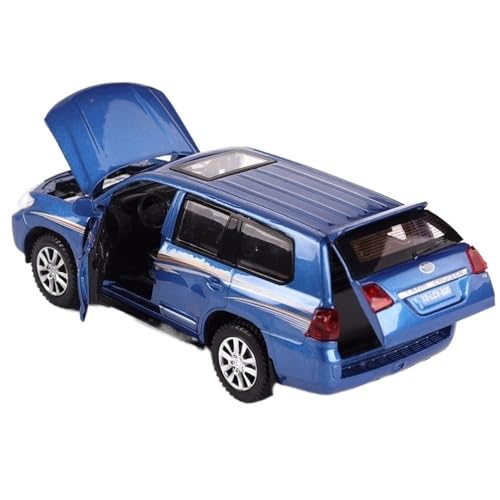 DADYA 1/32 Diecast Legierung Automodelle Für Land Cruiser Geländewagen SUV 4 Türen Geöffnet Mit Leichtmetallfahrzeug Spielzeug(Color:Blu,Size:with Box) von DADYA