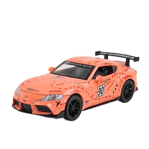 DADYA 1/32 Für GT4 Auto Modell Legierung Druckguss & Spielzeug Fahrzeuge Mit Vier Türen Geöffnet Pull Back Geschenk(Pink,No Box) von DADYA