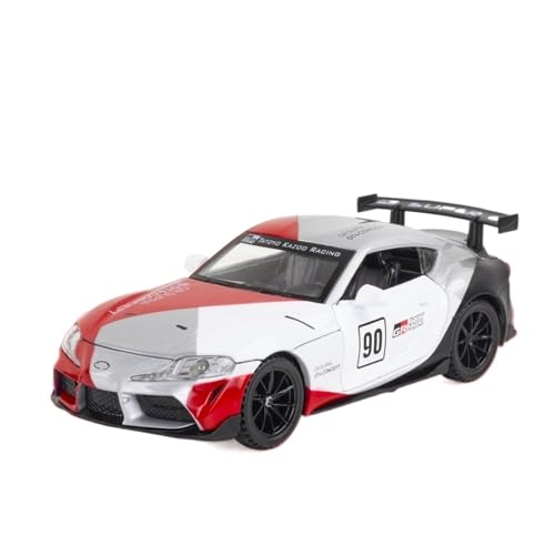 DADYA 1/32 Für GT4 Auto Modell Legierung Druckguss & Spielzeug Fahrzeuge Mit Vier Türen Geöffnet Pull Back Geschenk(Silver,No Box) von DADYA