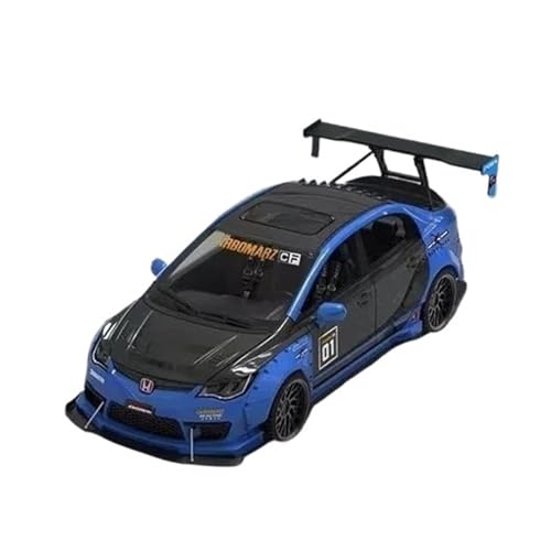 DADYA 1/64 Für Civic FD2 Blau Diecast Modell Auto(No Box) von DADYA