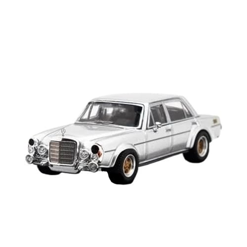 DADYA 1/64 Für MB 300 SEL 6,3 Schwarz/Silber Diecast Modell Auto(B,with Box) von DADYA