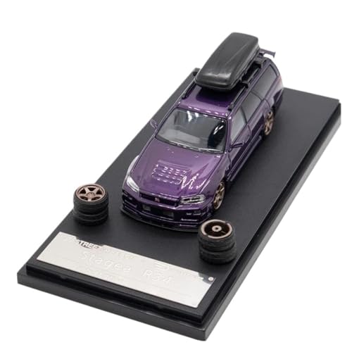 DADYA 1/64 Für R34-Druckguss-Modellauto (Color : C, Size : with Box) von DADYA