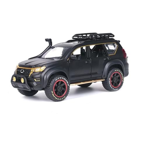 DADYA 1:24 Für Prado Anmaßend Metall Auto Modell Spielzeug Sammeln Geschenke(Black,with Box) von DADYA