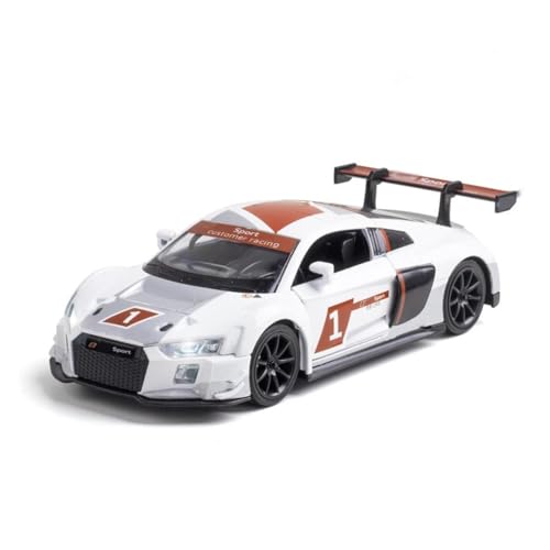 DADYA 1:32 Für R8 LMS Sport Auto Rad Diecast Auto Metall Modell Mit Licht Und Sound Zurückziehen Fahrzeug Spielzeug Sammlung Geschenk(Color:B,Size:No Box) von DADYA