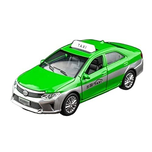 DADYA 1:32 Für Taxi Legierung Auto Modell Auto Metall Spielzeug Autos Licht Sound Zurückziehen Auto Geschenke(Color:B,Size:No Box) von DADYA