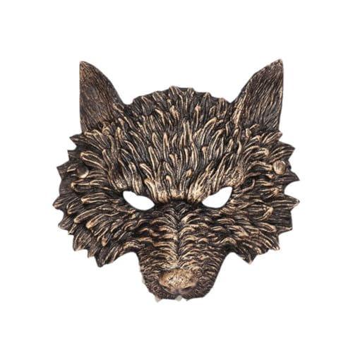 DAGESVGI Gruselige Halloween-Maske, Wolfsmaske, Cosplay-Kostüm-Zubehör, Halloween-Horror, gruselige Kostüm, Maske für Damen und Herren von DAGESVGI